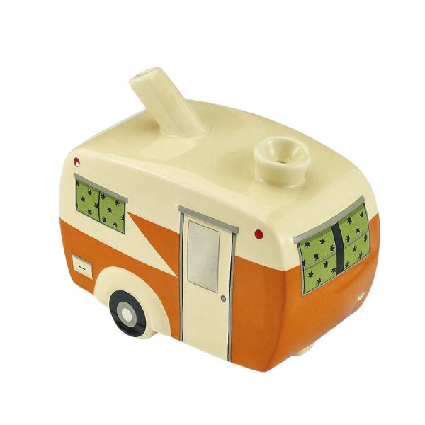 Ceramic Special Dry Hand Pipe / Retro Camper